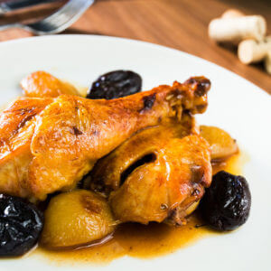 Pollastre de pagès rostit a la catalana